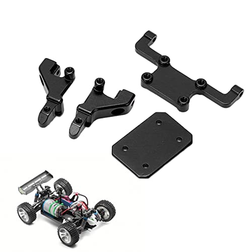 RC Rear Body Shell Mount, Aluminum Construction for Enhanced Durability, Aluminum Rear Car Body Mount Post Kit, Black Color, 1/24 Scale for RC Car Enthusiasts, Custom Builds, and Racing Repairs
