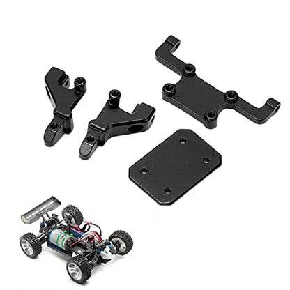 RC Rear Body Shell Mount, Aluminum Construction for Enhanced Durability, Aluminum Rear Car Body Mount Post Kit, Black Color, 1/24 Scale for RC Car Enthusiasts, Custom Builds, and Racing Repairs