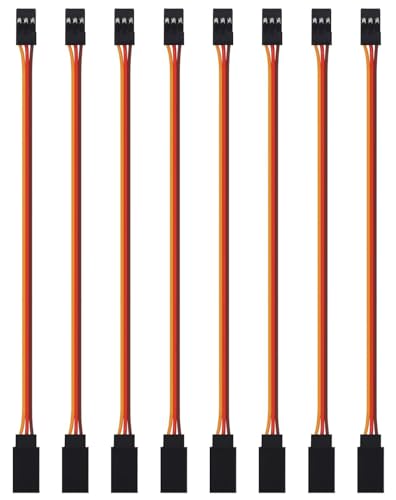 8PCS 600mm Servo Extension Cable 3-Pin Male to Female 30 Core Lead Wire Cable Connectors Control Board Remote - 60CM