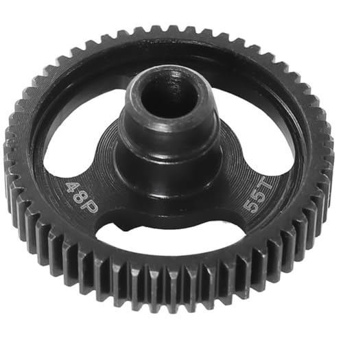 Spur Gear 48T 55T 62T 70T 48P Hardened Steel Gears for Traxxas 1/10 Ford Bronco 4-Tec 2.0/4-TEC 3.0 Upgrade Parts (55T) - size: 55T