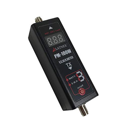 Power SWR Meter Digital VHF UHF Power SWR Meter - HF RF Meter HAM Two-Way Radio (PM-100W) - style: PM-100W