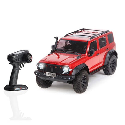 TOUCAN RC HOBBY 1.5mm Steel Main Beam 1/8 Tank300 Competitive Edition Radio Controlled Crawler Axle Locks 2Speed Metal Gearbox for Adult - color: Red