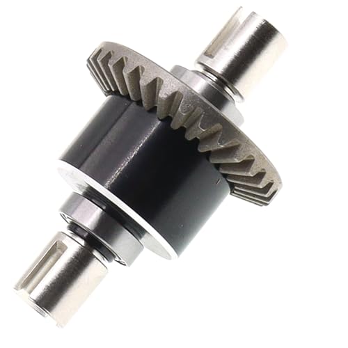 2PCS Metal Front and Rear Differential Gear Diff Gear Set Compatible with WLtoys 1/14 144010 144001 144002 1/12 124016 124017 124018 124019 RC Car Upgrade Parts