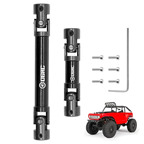 OGRC 2Pcs Center Driveshaft Steel Drive Shaft for Axial SCX24 Deadbolt AXI90081 Upgrate Parts