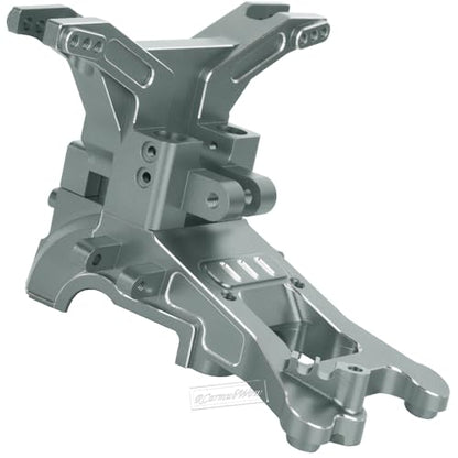 RC Transmission Case Upgrades Part for 1/10 Kraton 4x4 4S V2 BLX,Outcast 4x4 4S V2 BLX,Alloy Aluminium Front Rear Transmission Case Gearbox Case,Titanium - color: Titanium-front&rear