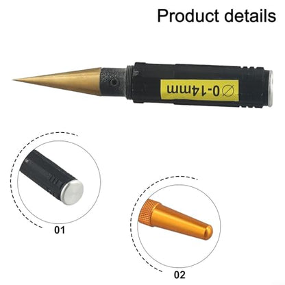 FABULETTA Manual Reaming Tool For RC Car Body, 1mm To 14mm Hole Expander For Lexan Shells, Adjustable Punch Tool With Non Slip Handle(A)
