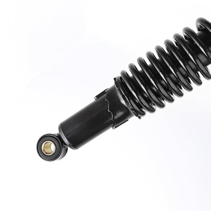 Minho Dual Rear Shock Absorbers with Adjustable Spring Preload in Heavy Iron Material Compatible with Chinese GY6 4-Stroke Engine Taotao ATV Go Kart,Black Color,310MM Length - size: 310mm