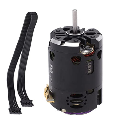 Changor 21.5T Sensored Brushless Motor Reliable Performance Upgrade for 1/10 1/12 RC Cars Black Purple Aluminum