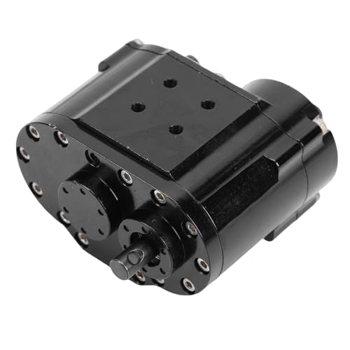 GOWENIC SCX10 D90 Alloy 1/10 Scale RC Crawler Dual Speed Transmission Box/Cover 2 Speeds Gearbox High Torsion Climbing City Mountain Terrain Wide Wheelbase Design