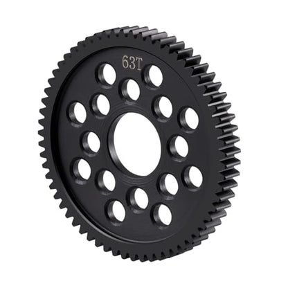 Steel High Speed Spur Gear 63T Main Gear for Tamiya All TT02 TT02B | RC Car Upgrade Parts - size: 63T