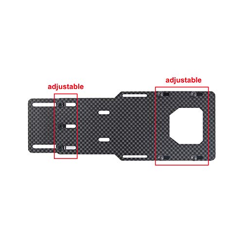 Replacement Part For Metal Carbon Fiber Lower Gravity Battery Tray Adjustable ESC Mount For 1/10 RC Crawler SCX10 II 90046 90047 Parts