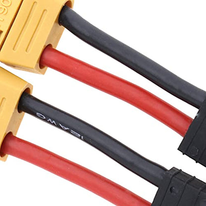 Create idea 2Pcs XT90 Female to Male Connector Adaptor Plug 12AWG with 8cm Cable for RC UAV Car Charger LiPo Battery Connector