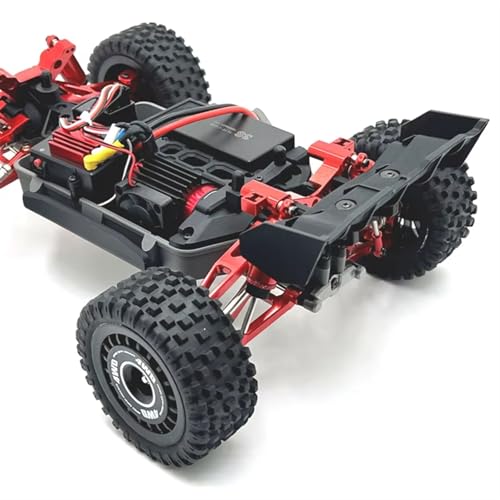 RC Accessory Compatible with MJX 16207 16208 16209 16210 Metal Front and Rear Suspension Arm Steering Cup Link Rod Set 1/16 RC Car Upgrade Parts Kit(Red,16208) - color: Red, size: 16208