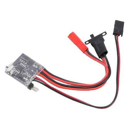 Drfeify RC 30A Brushed Motor ESC, Electronic Speed Controller with Brake for 1/16 1/18 1/24 RC Car Boat