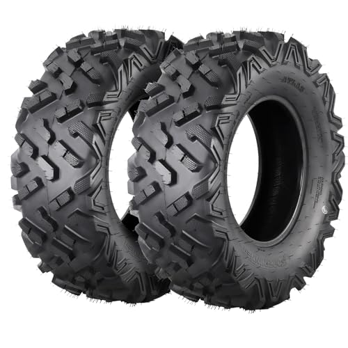 ATV Tires 25x8-12 Set of 2 ATV Tires All Terrain Tires, 25x8-12 6PR Sand Mud Off-Road Tires, Tubeless - size: 25x8-12