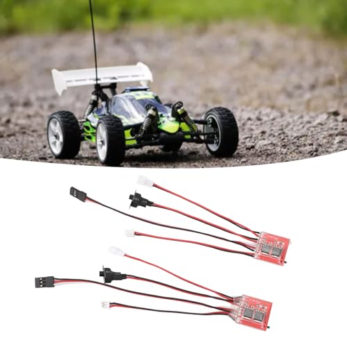 Brushed Electric Speed Controller, 30A RC Brushed ESC for DIY Mini RC Car or Boat w Brake, Two Way RC Brushed Motor Speed Controller for SCX24 1/24, K969 1/24