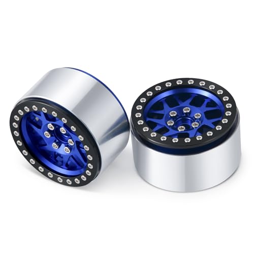 4PCS Aluminum 2.2 Beadlock Wheels Rim for 1/10 Axial SCX10 II III Wraith RR10 TRX4 RC Rock Crawler Car Upgrade Parts