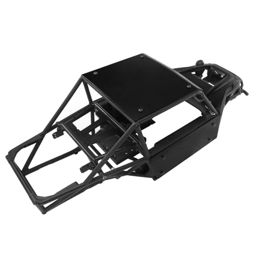 Aluminum Body Panels Kit for Vanquish H10 Optic Sparco H10 Optic Yokohama RTR 1/10 RC Crawler Upgrade Parts (Black) - color: Black