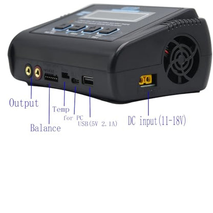 Blomiky 150W AC/DC 10A Smart Battery Balance Charger and Discharger for RC Cars Drones Boats 1S-6S Lipo Life Battery or 1S-15S NiCD/NiMH / C150 Charger