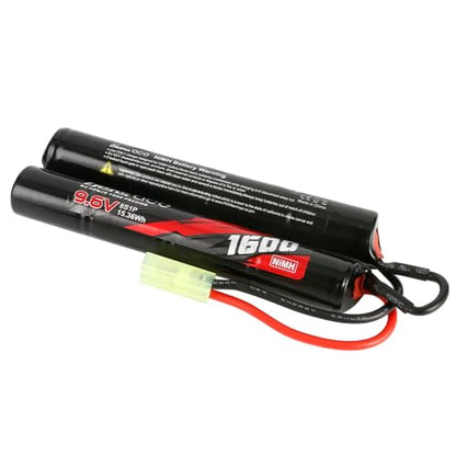 Gens ace 1600mAh 9.6V 8S1P Airsoft Nunchuck-Style NIMH Battery with TMY Plug