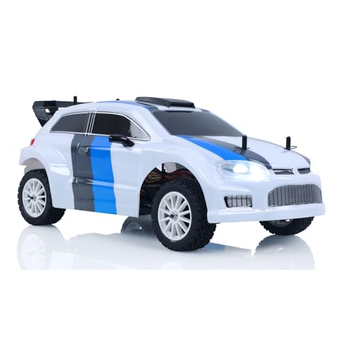 1/10 70KM/H RC Brushless 4 * 4 Rally Car Radio Control Electric Racing Car 60A ESC Triple Differentials Metal Gear Servo Hobby Grade Model for Adult