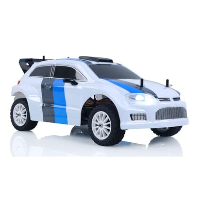 1/10 70KM/H RC Brushless 4 * 4 Rally Car Radio Control Electric Racing Car 60A ESC Triple Differentials Metal Gear Servo Hobby Grade Model for Adult
