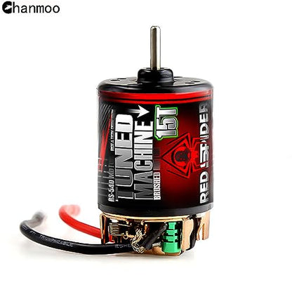RC Car Motor Waterproof 540 Brushed Motor 15T 25T 35T 45T 55T 80T for 1/10 RC Crawler Car Axial SCX10 Scx24 Traxxas TRX4 AXI03007 90046 D90 Redcat Gen8 RC Monster Short Truck Car Boat (15T) - style: 15T