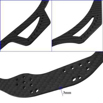 ShareGoo Carbon Fiber RC Chassis Frame Rails Plate Beam Compatible with 1/10 Axial SCX10 PRO RC Crawler Car, Replace of AXI23053