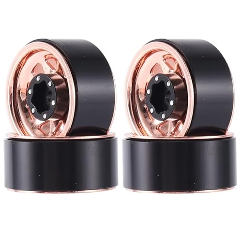 RC Models Parts For Axial For SCX24 For AX24 For TRX4M For FCX24 1 IN Beadlock Wheel Rim Deep Dish Negative Offset 3.78Mm Hub For 1/18 1/24 RC Crawler Car
