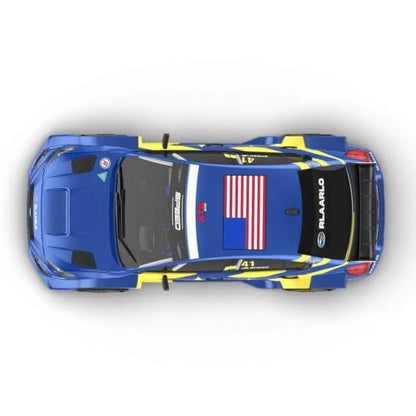 Rlaarlo XTS-S10 1/10 Scale 4WD RTR Carbon Fiber Brushless RC Rally Car, 3652-3300KV 80A Sensored ESC 3S Rally Suspension - color: Blue (Xts-s10)