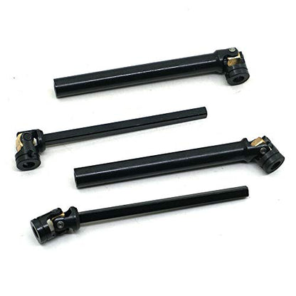 2PCS Stainless Steel Centre Drive Shaft CVD Upgrade Parts for 1/10 RC Crawler Axial SCX10 RC4WD D90 Redcat Gen7 /Pro Crawler (100-138MM)