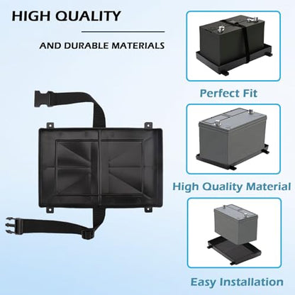 Group 24 Battery Tray for Automotive, Marine, Rv, Boat Battery Tray, Series With Strap Battery Tray for Boat, (24 Series) - size: 24 Series 1Pack
