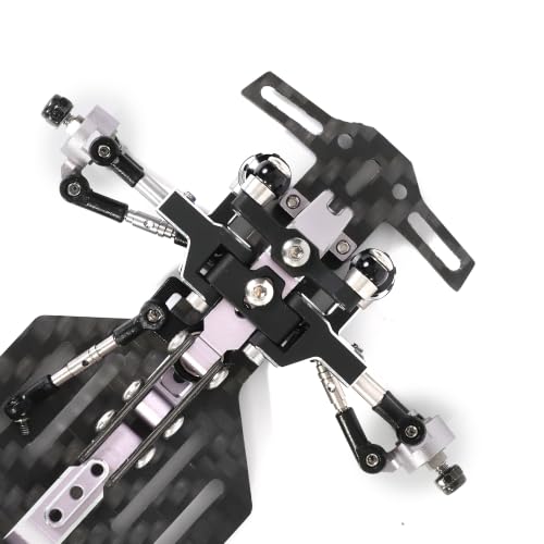 RC Car Frame, 1/24 1/28 TG Super Assembled Mini Rear Drive RWD Drift Racing Car Frame Body Kit with Tools DIY Parts (Purple) - color: D.purple