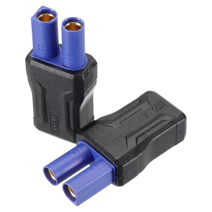 MECCANIXITY 2 Pack XT60 Adapter, XT60 Male to EC5 Female Wireless Adapter, XT60 Connectors Wireless for RC Lipo Batteries, Car, Airplane, Models - style: XT60 Male to EC5 Female