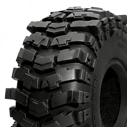 STMU 2.2 Crawler Tires 135mm/5.30inch With Foam Inserts 4PCS For 2.2 Beadlock Wheel Rims Traxxas TRX4 Axial SCX10 II AX10 Wraith D90