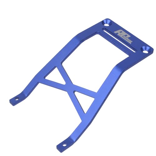 Aluminum Front/Rear Skid Plate for Traxxas 2WD Stampede Skully VXL Brushless Monster Truck (Blue) - color: Blue