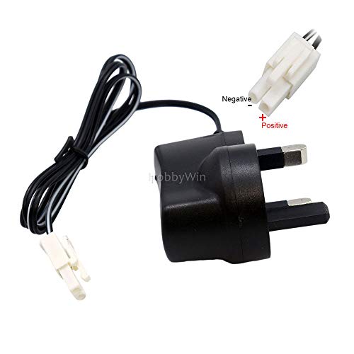 9.6V 250mA UK Charger EL-2P Male Plug P-to-S for NiMH NiCD Battery Pack RC Car Buggy Truck Racing Boat
