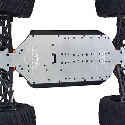 ARTR 1/7 Scale Brushless RC Monster Truck MX-07, 4WD All Terrain RC Offroad Vehicle, Rocket 4292 1450KV Motor & 150A 6S ESC, Full CNC Machined Aluminum Parts for Adult Hobbyists (Battery Excluded)