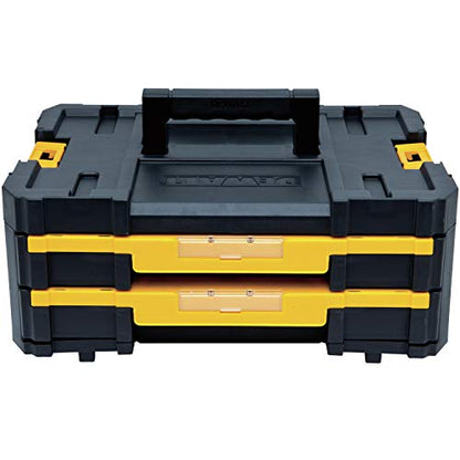 DEWALT TSTAK Tool Storage Organizer with Double Drawers, Holds Up to 16.5 lbs. (DWST17804) (Pack of 4) - size: 17.3 x 12.3 x 6.9 inches (Pack of 4)