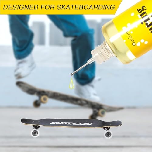 1 oz Skateboard Bearing Lubricant, Premium Bearing Oil | Reduces friction for smoother performance on skateboards, longboards, scooters and roller