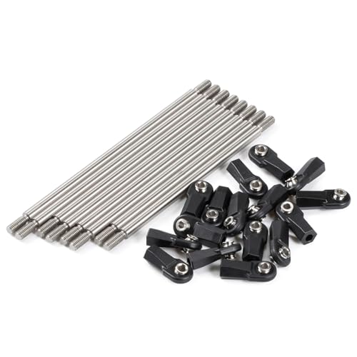 1/10 Carbon LCG Chassis Kit with Molded Bed Sliders Delrin Skid Plate Dual Servo Mount for SCX10 AR44 AR45 Capra F9 TRX4 Axle Gspeed V4 Chassis GS-FS Chassis G-Shot Chassis (Links for AR44 Axle) - color: Links for Ar44 Axle