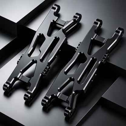 RC Car Aluminum Rear Lower Suspension Arms Multiple Hole Design Swing Arms Rear Lower A-Arms Set Compatible with Losi 1/18 Mini-T 2.0 2WD Stadium RC Truck Upgrades | Premium durable aluminum Performance Upgrade Simple Installation High precision CNC machi