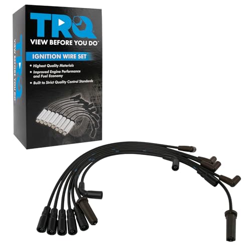 TRQ Ignition Spark Plug Wire Kit Set | For GM Pickup Truck SUV Van V6 4.3L - style: IWA69023