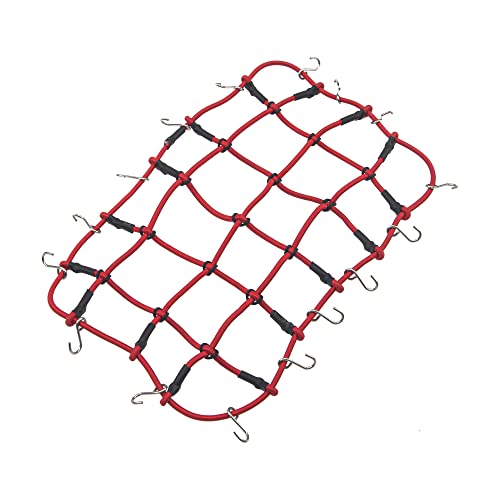RC Scale Elastic Luggage Net & Luggage Case & RC Shovel Decoration Accessories Compatible with Traxxas TRX4 Axial SCX10 Redcat Gen7 D90 TF2 Tamiya CC01 HSP 1/10 RC Rock Crawler