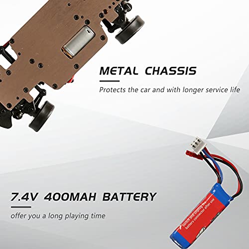 GoolRC WLtoys K969 RC Cars, 1:28 Scale 2.4GHz Remote Control Car, 4WD 30KM/H High Speed RC Racing Car, RC Drift Cars for Adults