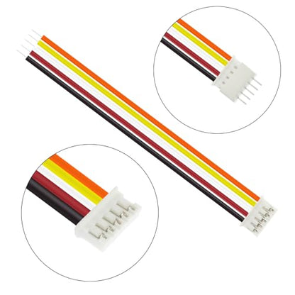 80Pcs Jst 2.0 Ph 5 Pin Connector Plug, Include 40pcs Mini 5 Pin Jst Ph2.0 Connector Plug Female with 150mm Cable Wire & 40pcs Male Micro Jst Ph2.0mm 5 Pin Connector Plug - size: Jst-2.0-Ph-5Pin-40pcs