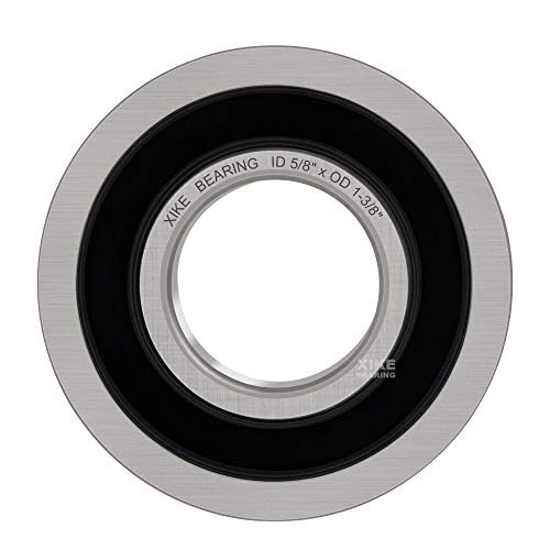 XiKe 5/8" Bearing, Lawn Mower Wheel Bearings ID 5/8" x OD 1-3/8" | Fits for Wheelbarrows & Carts Wheel Bearing and Marathon# 60602 Flanged Precision Ball Bearing - size: ID 5/8" x OD 1-3/8"