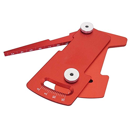 CNC Aluminum Suspension Ride Height & Camber Gauge Tool Red for 1/10 RC Car