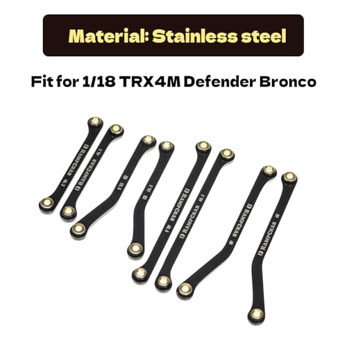 High Clearance Links Set for TRX4M Defender and Bronco, Stainless Steel Links Set, 42g/Set - size: for Defender Bronco