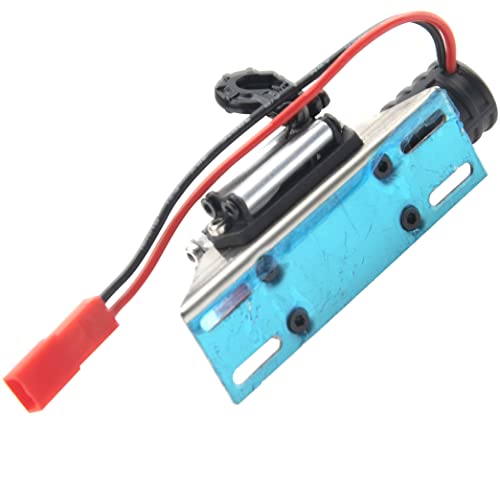 RC Crawler Winch w/Steel Wire Compatible with Traxxas TRX4 Axial SCX10 90046 RC4WD D90 Redcat Gen8 1/10 RC Crawler Car Option Part (Silver) - color: Silver